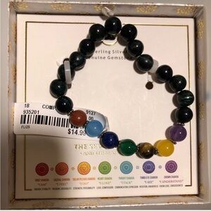 Shivam Chakra Healing Energy Stone Stretch Bracelet BNIB